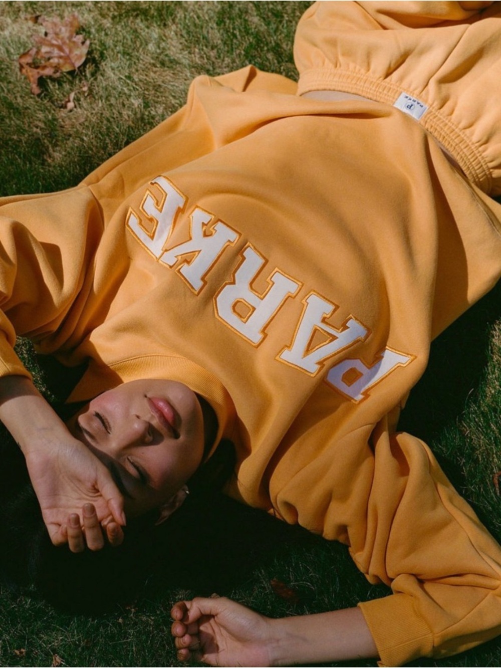 Parke Varsity Mockneck — Apricot